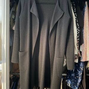 J Crew Duster black Sweater